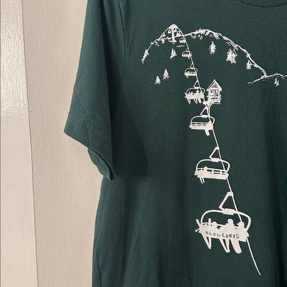 Slow Loris Chairlift SS Men’s Tee in FOREST - Picture 2 of 5